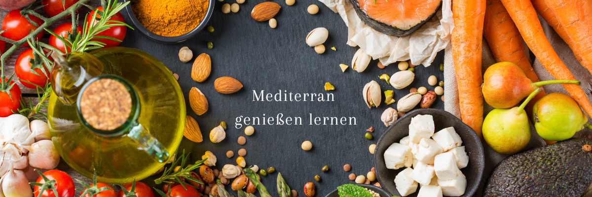 Mediterrane Ernährung Gesund ernähren mit der Mittlemeerdiät und Essen aus dem Mittelmeerraum